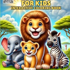 Fun French Interactive Coloring Book for Kids: Learn 50 Animal Names in French with Audio Guide